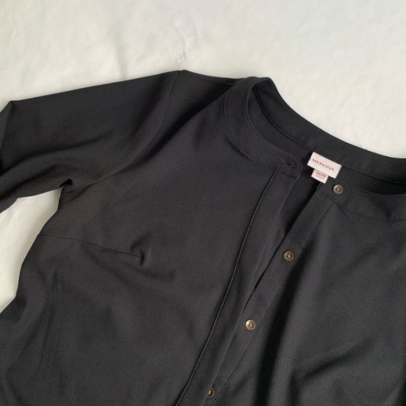 Black chemise / button down dress. Tunique. Merona - Picture 2 of 3
